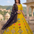 Yellow Thread and Mirror Work Party Wear Lehenga Choli for Women