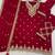 Dark rani pink colour embroideried work chinon semi stitched palazzo salwar suit
