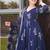 Floral printed muslin v neck anarkali set for women