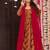 Floral printed muslin v neck anarkali set for women