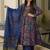 Floral printed muslin v neck anarkali set for women