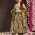 Floral printed muslin v neck anarkali set for women