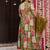 Floral printed muslin v neck anarkali set for women