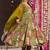 Floral printed muslin v neck anarkali set for women