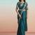 Rama lustrous satin silk embroidery ready to wear saree