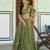 Light Green silk blend Lehenga Choli with Scalloped Dupatta and Waist Belt