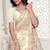 Cream Elegant sequin embroidered work net saree for women