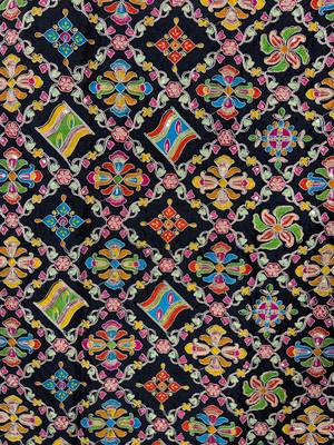 Women unstitched viscose blouse fabric with traditional printed ethnic designer pattern for saree blouse stitching 4