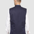 Men solid blue nehru jacket