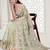 Green Elegant sequin embroidered work net saree for women