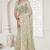 Green Elegant sequin embroidered work net saree for women