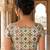 Women unstitched viscose blouse fabric with traditional printed ethnic designer pattern for saree blouse stitching