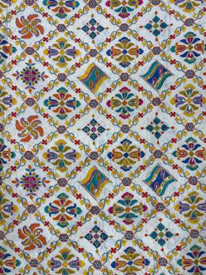 Women unstitched viscose blouse fabric with traditional printed ethnic designer pattern for saree blouse stitching 4