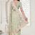 Green Elegant sequin embroidered work net saree for women