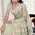 Green Elegant sequin embroidered work net saree for women