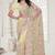 Yellow Elegant sequin embroidered work net saree for women