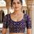 Women unstitched viscose blouse fabric with traditional printed ethnic designer pattern for saree blouse stitching