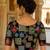 Women's viscose unstitched blouse fabric | ethnic printed pattern with embroidery & sequin work