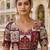 Embroidered sequence work viscose unstitched blouse fabric for women