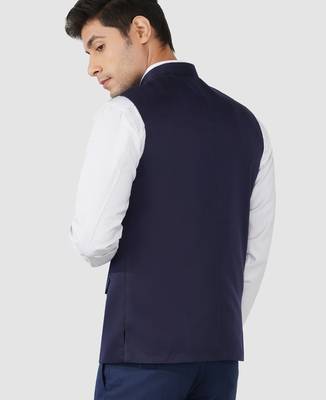 Mens blue nehru jacket 5