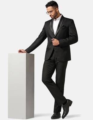 Mens black tuxedo suit 1