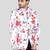 Mens floral printed white blazer