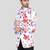 Mens floral printed white blazer