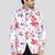 Mens floral printed white blazer