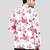 Mens floral printed white blazer