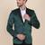 Mens green velvet tuxedo blazer