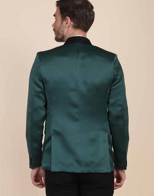 Mens green velvet tuxedo blazer 2