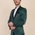 Mens green velvet tuxedo blazer