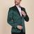 Mens green velvet tuxedo blazer