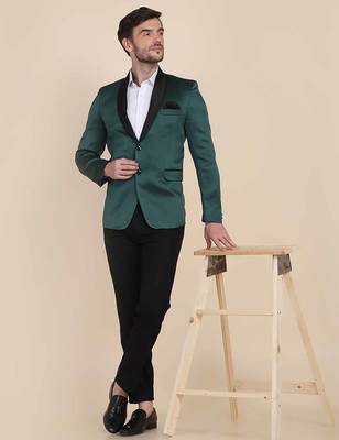 Mens green velvet tuxedo blazer 5