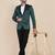 Mens green velvet tuxedo blazer