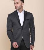 Mens grey tuxedo blazer with hanky