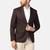 Mens brown notched lapel blazer