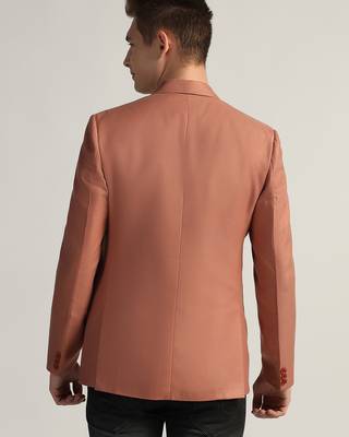 Mens peach tweed blazer 2