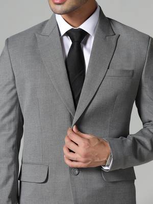 Mens grey polyviscose blazer 5