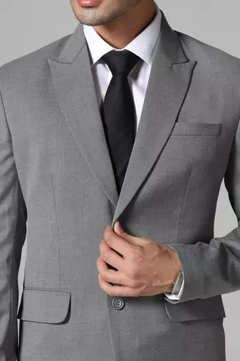 Mens grey polyviscose blazer