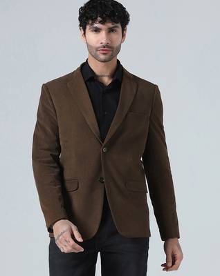 Mens brown corduroy blazer 1