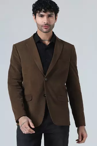 Mens brown corduroy blazer