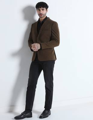 Mens brown corduroy blazer 2