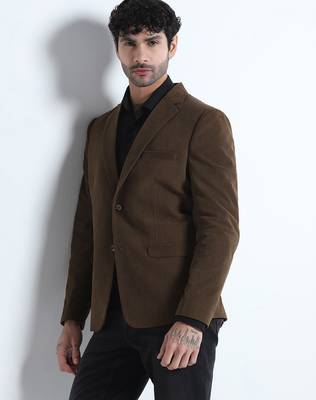 Mens brown corduroy blazer 3