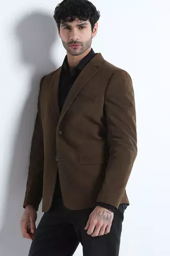 Mens brown corduroy blazer