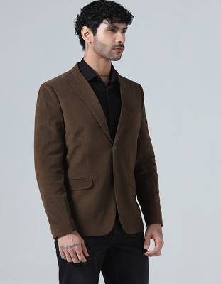 Mens brown corduroy blazer 4