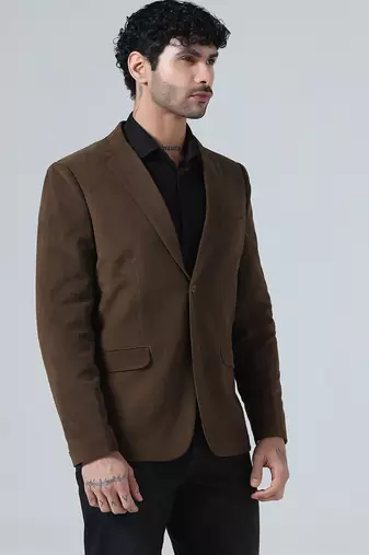 Mens brown corduroy blazer
