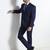 Mens navy blue solid blazer