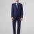 Mens navy blue solid blazer