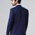 Mens navy blue solid blazer